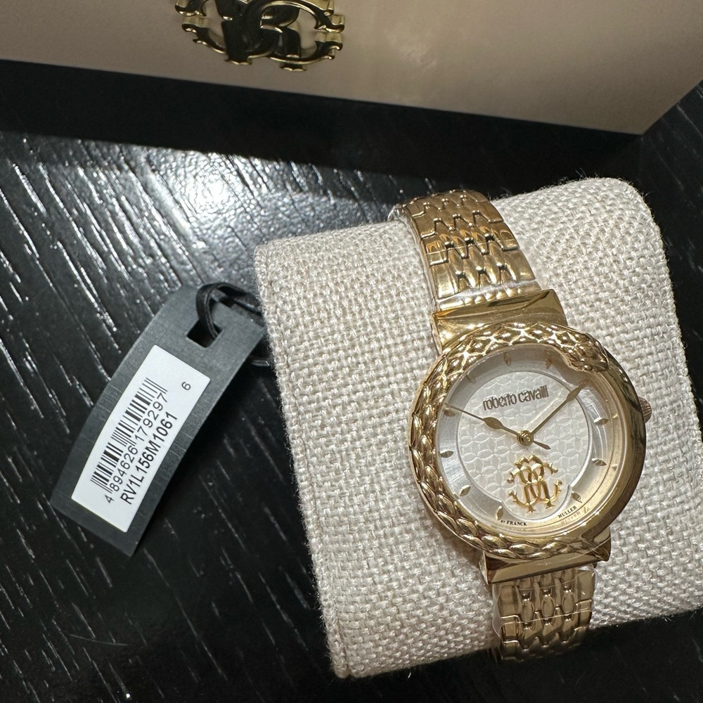 Roberto Cavalli Gold-Tone Women's Watch